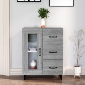 Aparador de madera de ingeniería gris Sonoma 69,5x34x90 cm Aparador de madera de ingeniería gris Sonoma 69,5x34x90 cm