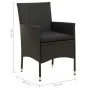 Garden chairs 2 units with black synthetic rattan cushions by vidaXL, Garden chairs - Ref: Foro24-316681, Price: 143,82 €, Di...
