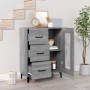 Aparador de madera de ingeniería gris Sonoma 69,5x34x90 cm