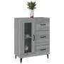 Aparador de madera de ingeniería gris Sonoma 69,5x34x90 cm