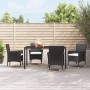 Gartenstühle 4-teilig mit schwarzen synthetischen Rattankissen von vidaXL, Gartenstühle - Ref: Foro24-316688, Preis: 233,29 €...