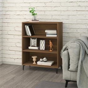 Aparador madera contrachapada marrón roble 69,5x32,5x90cm Aparador madera contrachapada marrón roble 69,5x32,5x90cm