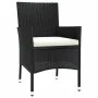 Garden chairs 4 units with black synthetic rattan cushions by vidaXL, Garden chairs - Ref: Foro24-316688, Price: 230,34 €, Di...