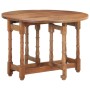 Round solid mango wood dining table 110x76 cm by vidaXL, Kitchen and dining tables - Ref: Foro24-321701, Price: 303,56 €, Dis...