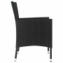 Gartenstühle 4-teilig mit schwarzen synthetischen Rattankissen von vidaXL, Gartenstühle - Ref: Foro24-316688, Preis: 233,29 €...
