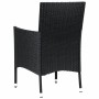 Gartenstühle 4-teilig mit schwarzen synthetischen Rattankissen von vidaXL, Gartenstühle - Ref: Foro24-316688, Preis: 233,29 €...