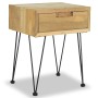 Nachttische 2 Einheiten aus massivem Teakholz 40x30x50 cm von vidaXL, Nachttische - Ref: Foro24-3057527, Preis: 152,86 €, Rab...