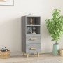 Aparador de madera contrachapada gris Sonoma 34,5x34x90 cm