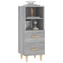 Aparador de madera contrachapada gris Sonoma 34,5x34x90 cm
