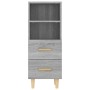 Aparador de madera contrachapada gris Sonoma 34,5x34x90 cm