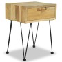 Nachttische 2 Einheiten aus massivem Teakholz 40x30x50 cm von vidaXL, Nachttische - Ref: Foro24-3057527, Preis: 152,86 €, Rab...