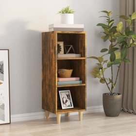 Aparador madera contrachapada roble ahumado 34,5x32,5x90 cm Aparador madera contrachapada roble ahumado 34,5x32,5x90 cm