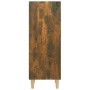 Aparador madera contrachapada roble ahumado 34,5x32,5x90 cm