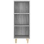 Aparador de madera contrachapada gris Sonoma 34,5x32,5x90 cm