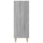Aparador de madera contrachapada gris Sonoma 34,5x32,5x90 cm