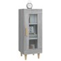 Aparador madera de ingeniería gris Sonoma 34,5x34x90 cm
