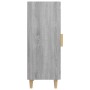 Aparador madera de ingeniería gris Sonoma 34,5x34x90 cm