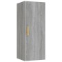 Armario de pared madera contrachapada gris Sonoma 34,5x34x90 cm