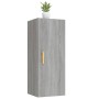 Armario de pared madera contrachapada gris Sonoma 34,5x34x90 cm