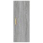 Armario de pared madera contrachapada gris Sonoma 34,5x34x90 cm