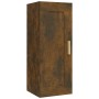 Armario de pared madera contrachapada roble ahumado 35x34x90 cm en Estantes y estanterías | Comprar online en Foro24