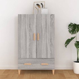 Aparador alto de madera contrachapada gris Sonoma 70x31x115 cm Aparador alto de madera contrachapada gris Sonoma 70x31x115 cm