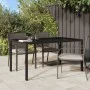 Gartentisch aus gehärtetem Glas und synthetischem Rattan, 150 x 90 x 75 cm, braun von vidaXL, Gartentische - Ref: Foro24-3167...