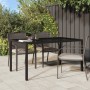 Mesa jardín vidrio templado ratán sintético 150x90x75 cm marrón de vidaXL, Mesas de jardín - Ref: Foro24-316704, Precio: 136,...
