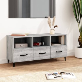 Mueble de TV madera contrachapada gris Sonoma 102x35x50 cm Mueble de TV madera contrachapada gris Sonoma 102x35x50 cm