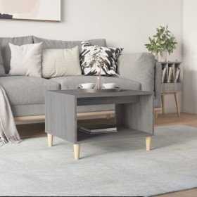 Mesa de centro madera contrachapada gris Sonoma 60x50x40 cm Mesa de centro madera contrachapada gris Sonoma 60x50x40 cm