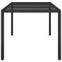 Garden table tempered glass synthetic rattan 150x90x75 cm black by vidaXL, Garden tables - Ref: Foro24-316706, Price: 126,93 ...