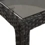 Garden table tempered glass synthetic rattan 150x90x75 cm black by vidaXL, Garden tables - Ref: Foro24-316706, Price: 126,93 ...
