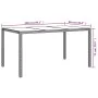 Garden table tempered glass synthetic rattan 150x90x75 cm black by vidaXL, Garden tables - Ref: Foro24-316706, Price: 126,93 ...