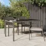 Garden table tempered glass synthetic rattan 150x90x75 cm gray by vidaXL, Garden tables - Ref: Foro24-316708, Price: 100,15 €...