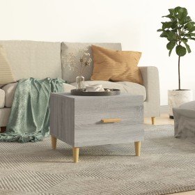 Mesa de centro madera contrachapada gris Sonoma 50x50x40 cm Mesa de centro madera contrachapada gris Sonoma 50x50x40 cm