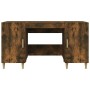 Escritorio madera contrachapada roble ahumado 140x50x75 cm