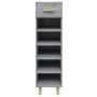 Mueble zapatero madera contrachapada gris Sonoma 30x35x105 cm