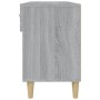 Mueble zapatero madera contrachapada gris Sonoma 102x35x55 cm