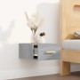 Mesita de noche de pared color gris Sonoma 35x35x20 cm