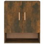 Armario de pared madera contrachapada roble ahumado 60x31x70 cm