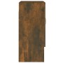 Armario de pared madera contrachapada roble ahumado 60x31x70 cm