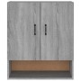 Armario de pared madera contrachapada gris Sonoma 60x31x70 cm