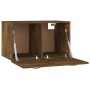 Armario pared madera contrachapada roble ahumado 60x36,5x35 cm