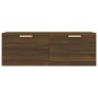 Armario pared madera contrachapada marrón roble 100x36,5x35 cm