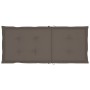 Sillas de jardín 4 uds madera de teca con cojines gris taupe