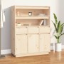 Aparador alto de madera maciza de pino 89x40x116,5 cm