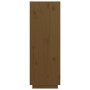 Aparador alto madera maciza de pino marrón miel 89x40x116,5 cm
