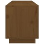 Mueble de TV madera maciza de pino marrón miel 105x34x40 cm