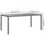Mesa de jardín madera acacia ratán sintético negra 190x90x75 cm de vidaXL, Mesas de jardín - Ref: Foro24-316722, Precio: 178,...