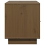 Mueble de TV madera maciza de pino marrón miel 80x34x40 cm